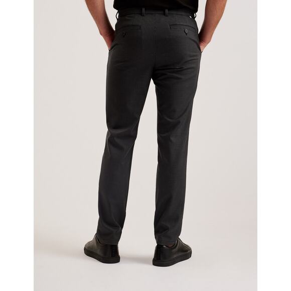 Ted Baker Nounds Micro Brown Houndstooth Slim Fit Trouser Dress Pants 30 - Picture 3 of 11